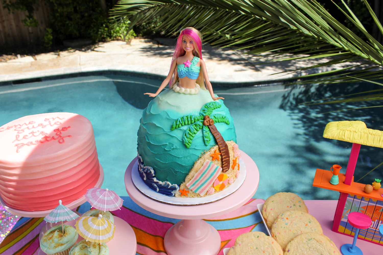 Barbie Doll Mermaid Cake | Mermaid birthday cakes, Barbie birthday cake, Mermaid  cakes